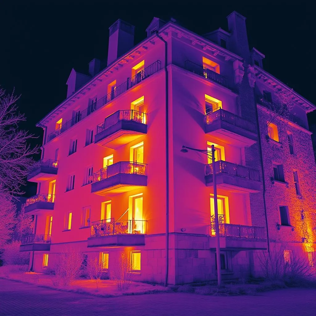 Termovízna diagnostika bytového domu